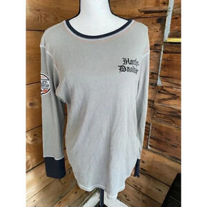 Harley Davidson Thermal Shirt Women’s XL Grey